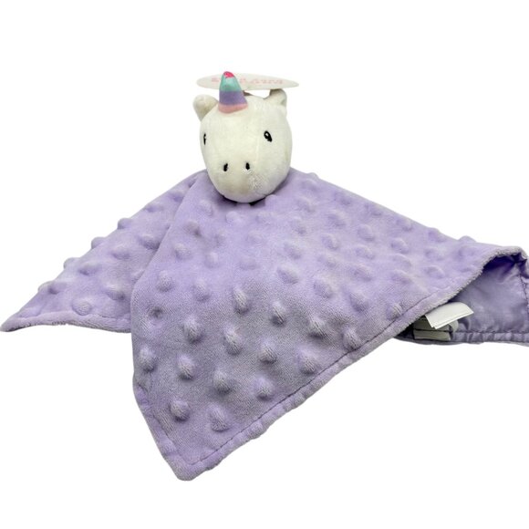Bundles Baby Place Unicorn Security Blanket Lovey Plush Purple - Picture 1 of 4